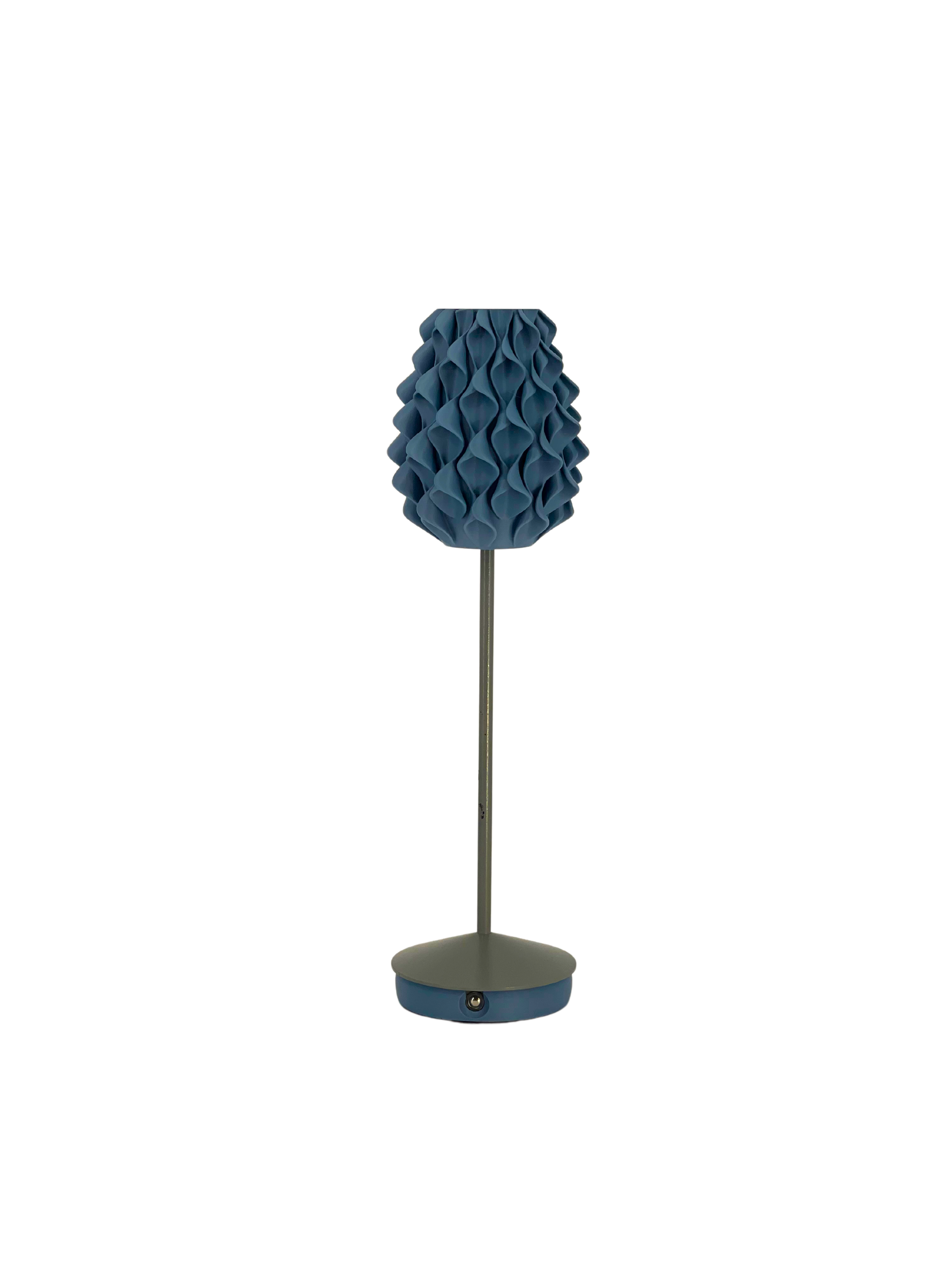 Ozeanblaue Batterielampe