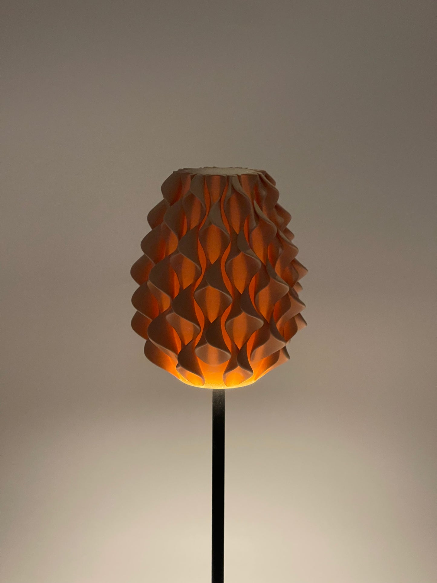 Beige Battery Lamp
